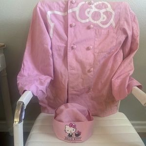 One of a Kinda Hello Kitty Cafe Chef shirt and hat